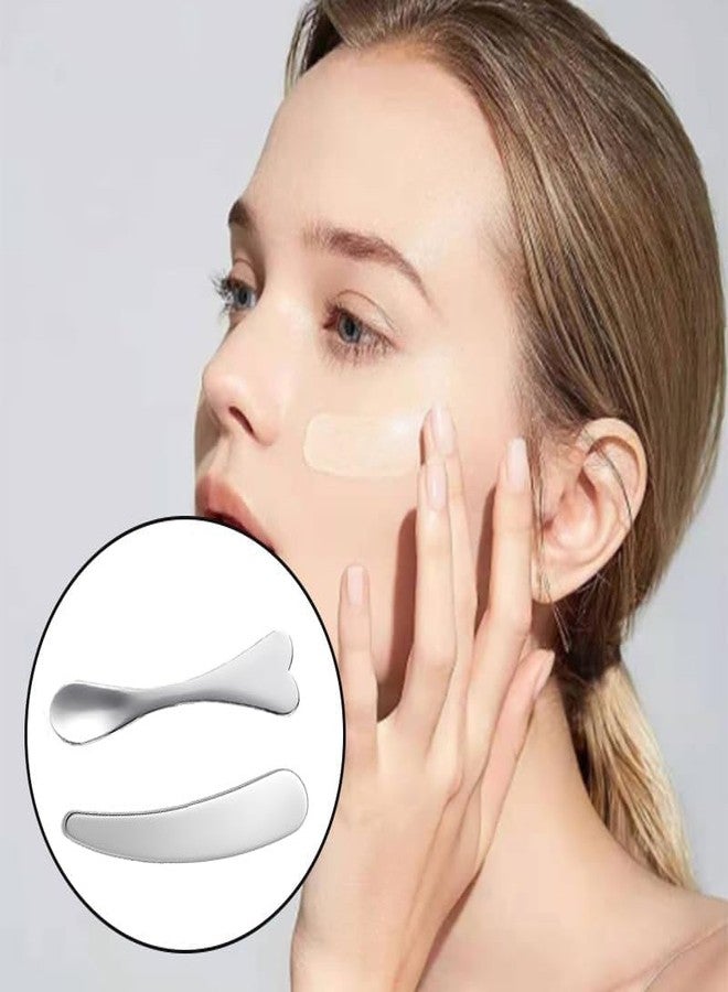 ٨ ملاعق تجميل صغيرة من الفولاذ المقاوم للصدأ، ملاعق للعناية بالبشرة، ملاعق مكياج صغيرة، ملاعق كريم مكياج، ملاعق تجميل صغيرة على شكل قلب لخلط وتوزيع الأقنعة وكريمات العناية بالبشرة وكريم العين - Image 5